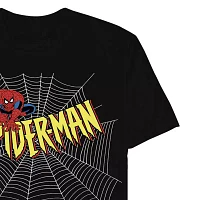 Mens Short Sleeve Spiderman Graphic T-Shirt