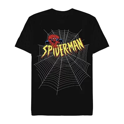 Mens Short Sleeve Spiderman Graphic T-Shirt