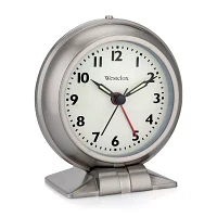 Westclox Silver Metal Alarm Clock