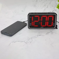 Westclox 2.5" Led USB Charge Clock Radio