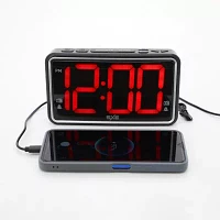 Westclox 2.5" Led USB Charge Clock Radio