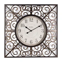 Westclox 20” Stylish Scrolling Detail Wall Clock