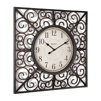 Westclox 20” Stylish Scrolling Detail Wall Clock