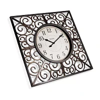 Westclox 20” Stylish Scrolling Detail Wall Clock