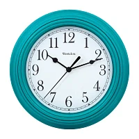 Westclox 9" Teal Round Simplicity Wall Clock