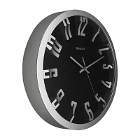 Westclox 12" Modern Silver Color Analog Wall Clock