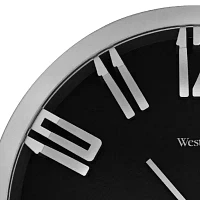 Westclox 12" Modern Silver Color Analog Wall Clock