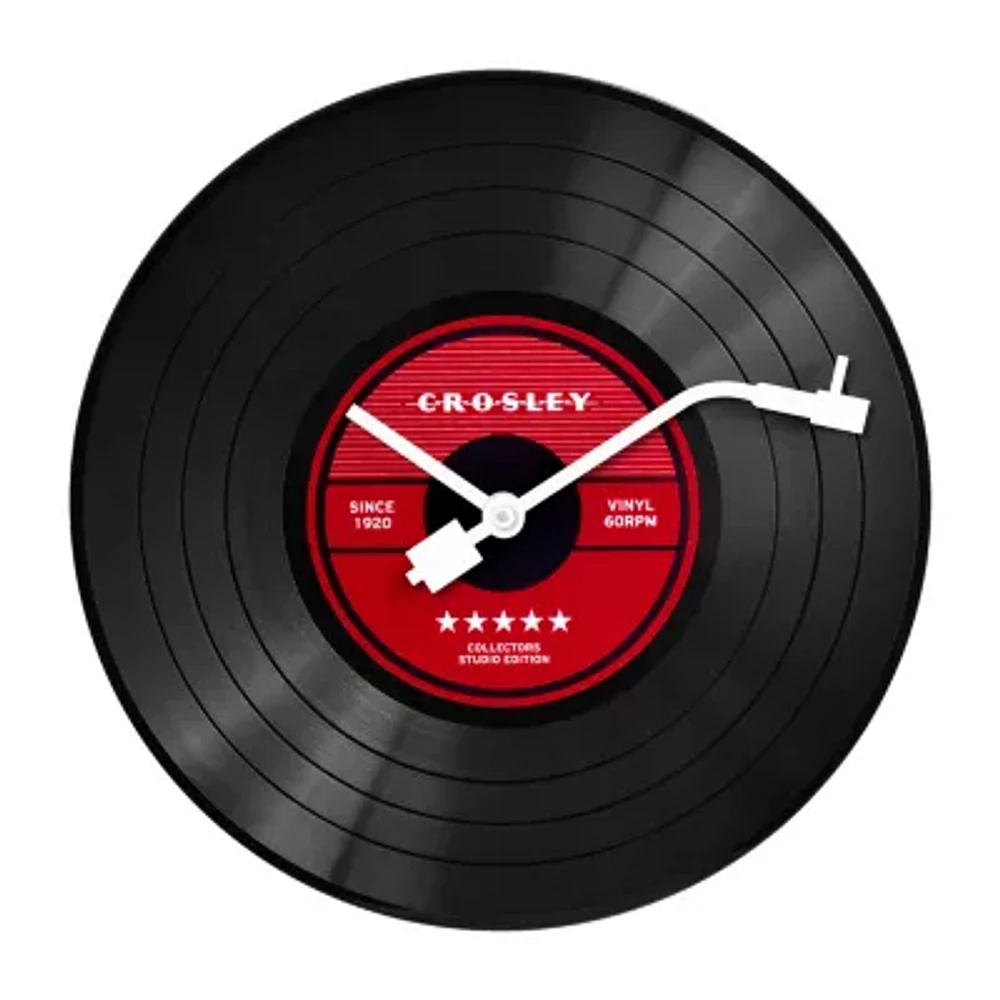 Crosley 12" Analog Record Wall Clock