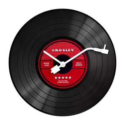 Crosley 12" Analog Record Wall Clock