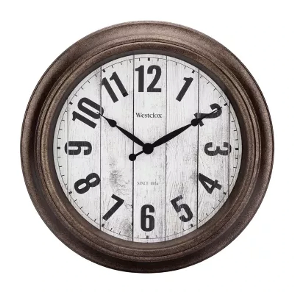 Westclox 15.5" Round Plastic Analog Wall Clock