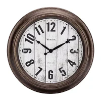 Westclox 15.5" Round Plastic Analog Wall Clock