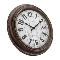 Westclox 15.5" Round Plastic Analog Wall Clock