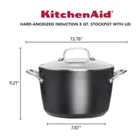 KitchenAid Hard Anodized 8-qt. Non-Stick Stockpot