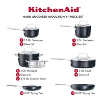 KitchenAid Hard Anodized 11-pc. Cookware Set