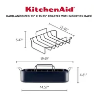 KitchenAid Hard Anodized 13"x15.75" Non-Stick Roasting Pan