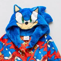 Little & Big Boys Knee Length Long Sleeve Sonic the Hedgehog Robe