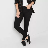 a.n.a - Petite Womens Mid Rise Skinny Fit Jean