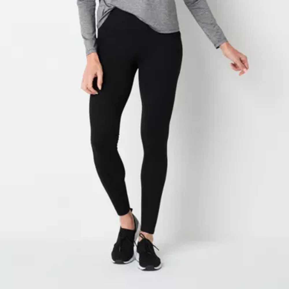 Xersion Womens Winter Brushed Back Fleece High Rise Moisture Wicking Full Length Leggings
