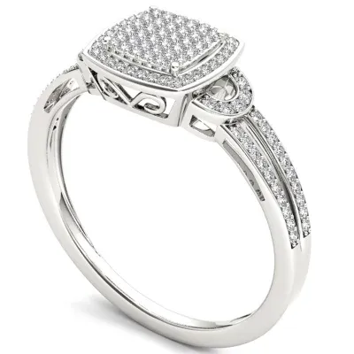 1/5 CT. T.W. Round White Diamond 10K Gold Engagement Ring
