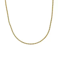 18K Gold Over Silver Inch Chain Necklace
