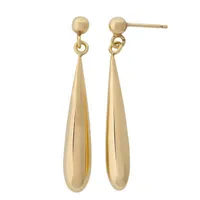 18k Gold Over Silver 39.9 mm Drop Earrings