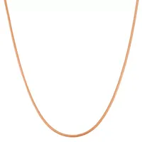 14K Gold Over Silver 22 Inch Semisolid Snake Chain Necklace