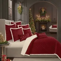 Queen Street Cozy 3-pc. Embellished Quilt Set