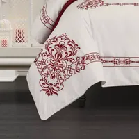 Queen Street Holiday Dream 3-pc. Embroidered Duvet Cover Set