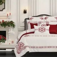 Queen Street Holiday Dream 3-pc. Embroidered Duvet Cover Set
