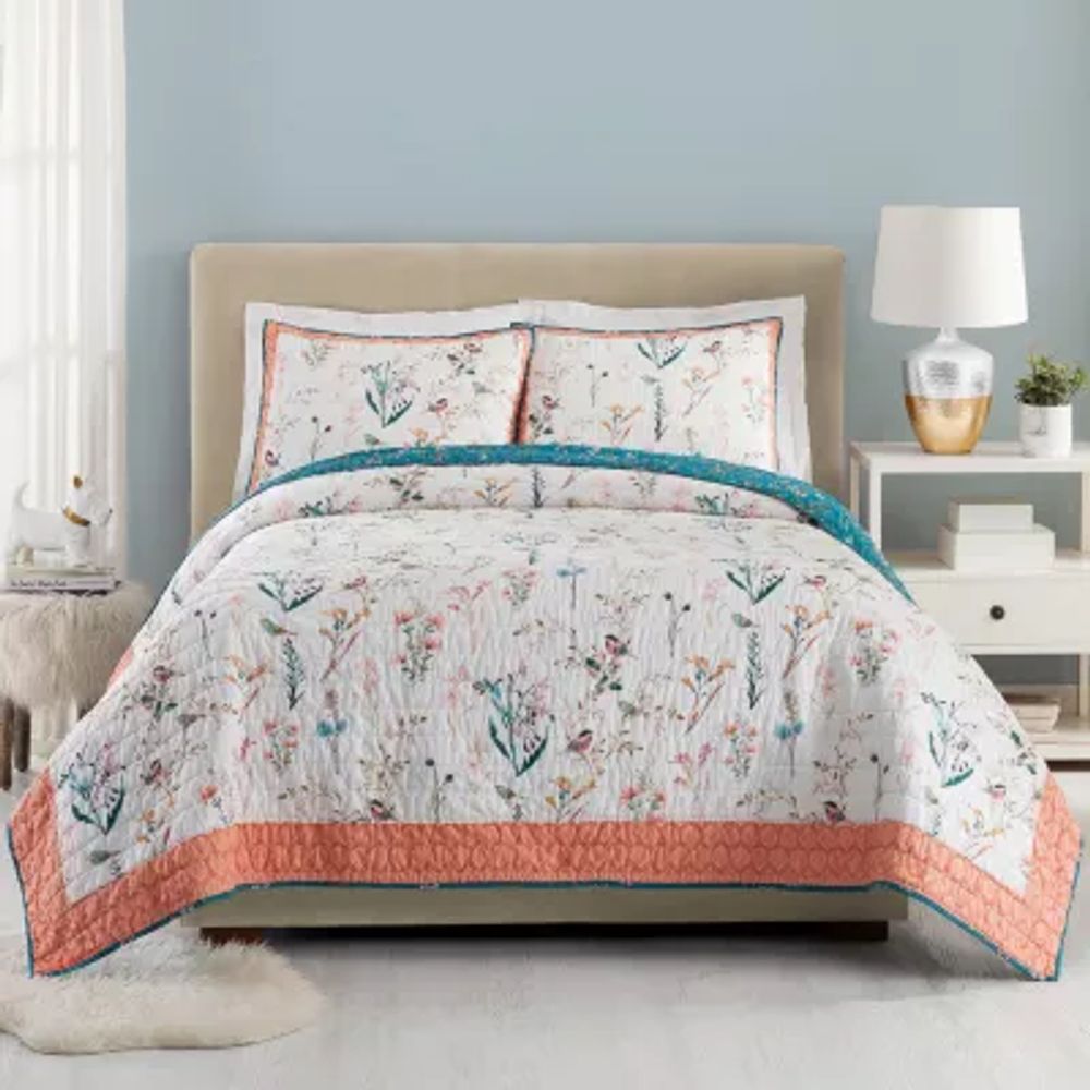 Makers Collective Teresa Chan English Garden 3-pc. Reversible Quilt Set