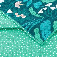 Makers Collective Elizabeth Olwen Jungle Floral 3-pc. Reversible Quilt Set