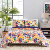 Makers Collective Creative Ingrid Garden Bloom Reversible Quilt Set