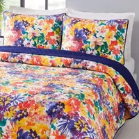 Makers Collective Creative Ingrid Garden Bloom Reversible Quilt Set