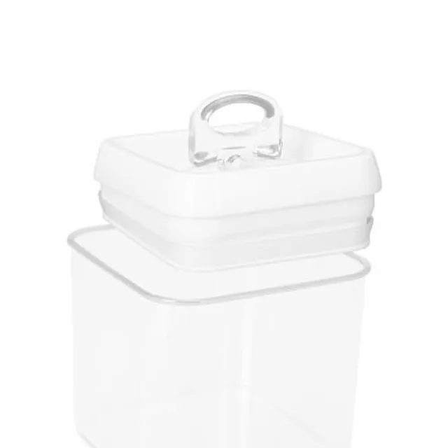 Home Expressions 4.2 Qt Acrylic Food Container, Color: Clear White