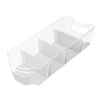 Home Expressions Silicone Liner Sectional 4-Compartment Storage Bin