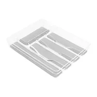 Home Expressions Acrylic & Silicone 5 Section Utensil Holders