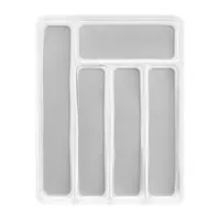 Home Expressions Acrylic & Silicone 5 Section Utensil Holders