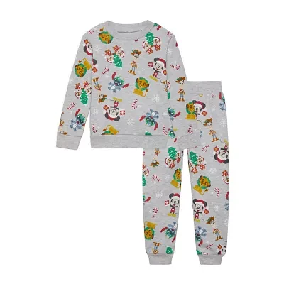 Disney Collection Toddler Boys 2-pc. Lilo & Stitch Mickey Mouse Pant Set
