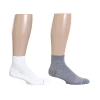 Dr.Motion 2 Pair Quarter Ankle Socks Mens