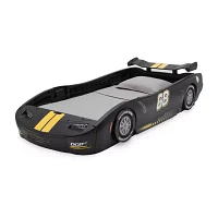 Turbo Race Car Kids Twin Bed in Black