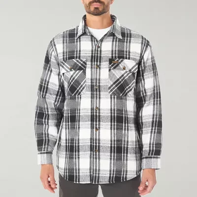 Smiths Workwear Sherpa Lined Flannel Mens Midweight Shirt Jacket
