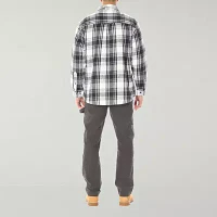 Smiths Workwear Sherpa Lined Flannel Mens Midweight Shirt Jacket