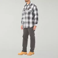 Smiths Workwear Sherpa Lined Flannel Mens Midweight Shirt Jacket