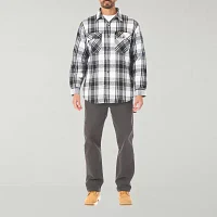 Smiths Workwear Sherpa Lined Flannel Mens Midweight Shirt Jacket