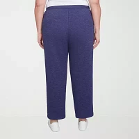 Alfred Dunner French Quarter Womens Mid Rise Straight Pull-On Pants