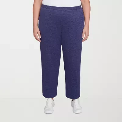 Alfred Dunner French Quarter Womens Mid Rise Straight Pull-On Pants