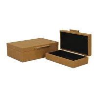 Cheungs Faux Shagreen Rectangular 2-pc. Decorative Box