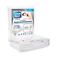 CleanRest Pro Zip Bed Bug Blocker Dust Mite Barrier Breathable Mattress Encasement