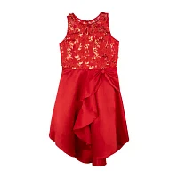 Rare Editions Big Girls Embellished Sleeveless Fit + Flare Dress