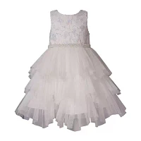 Bonnie Jean Big Girls Sleeveless Flower Girl Fit + Flare Dress